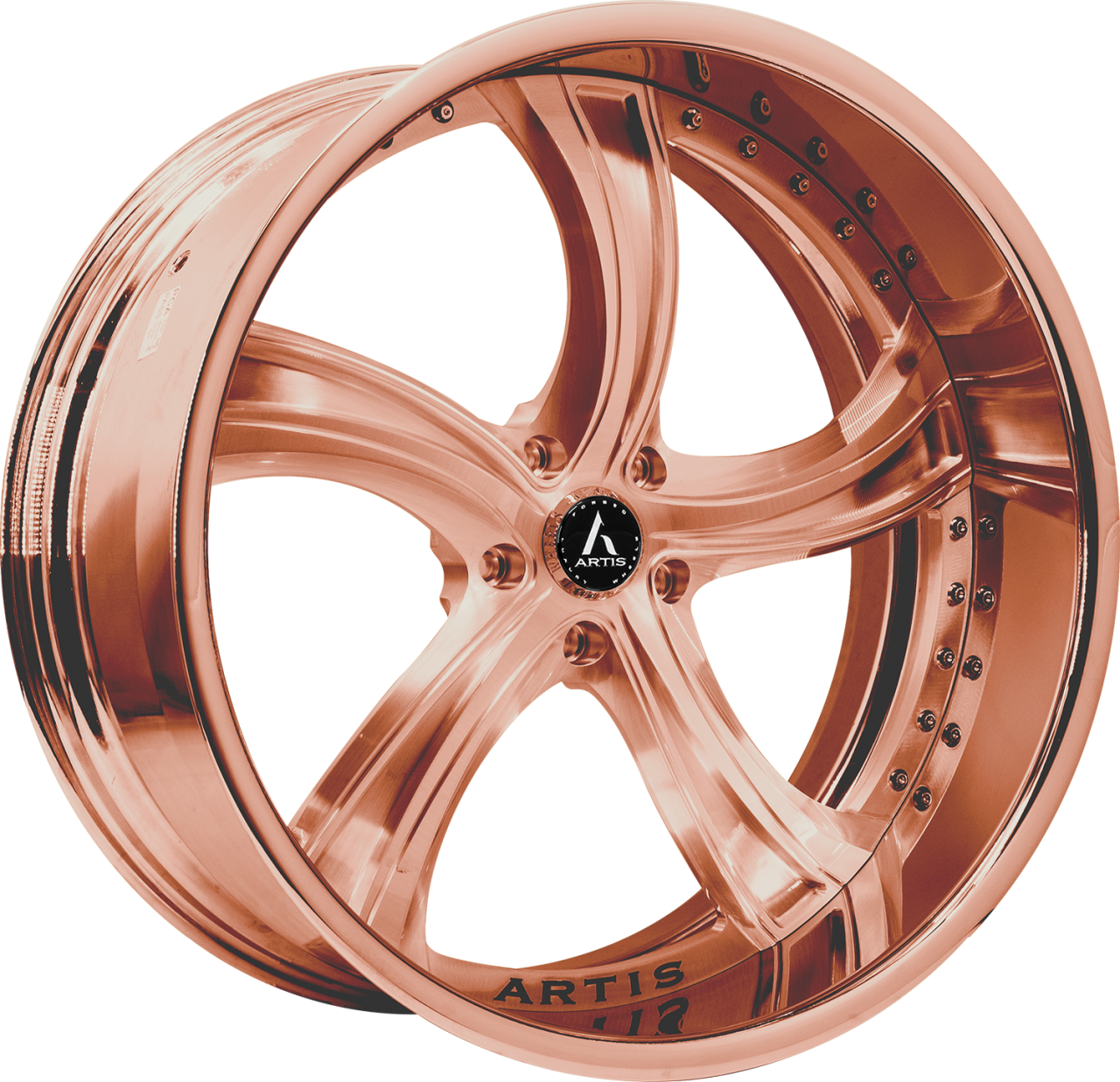 Artis Forged Kokomo wheel with Custom Rose Gold finish