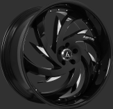 Black with Diamond Accents