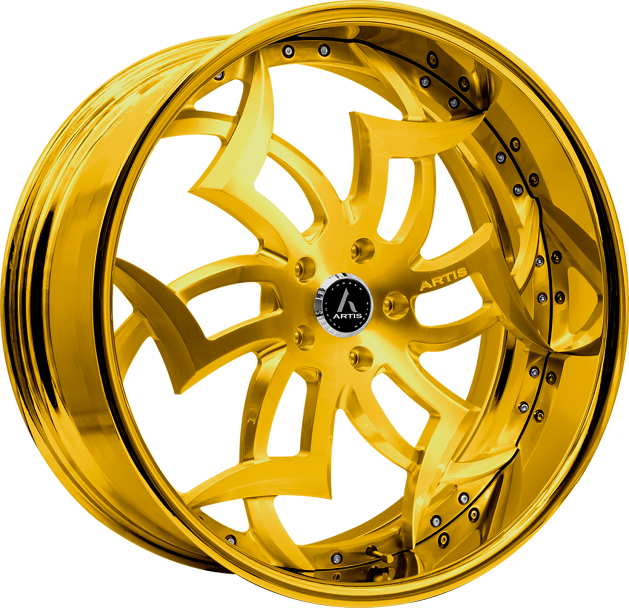 Artis Forged Medusa wheel with Custom Gold finish