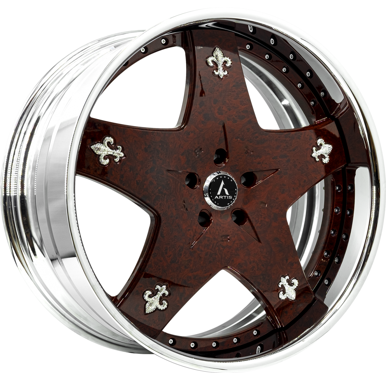 Artis Forged Cashville wheel with Burlwood finish