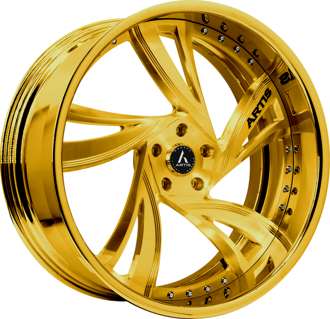 Artis Forged Kingston wheel with Custom Gold finish