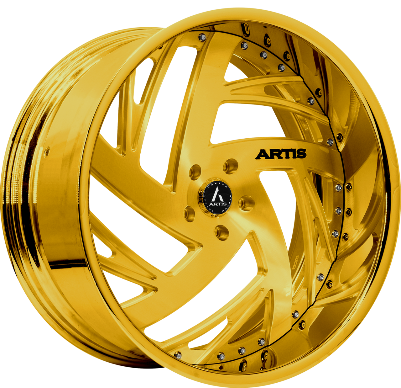 Artis Forged Southside wheel with Custom Gold finish