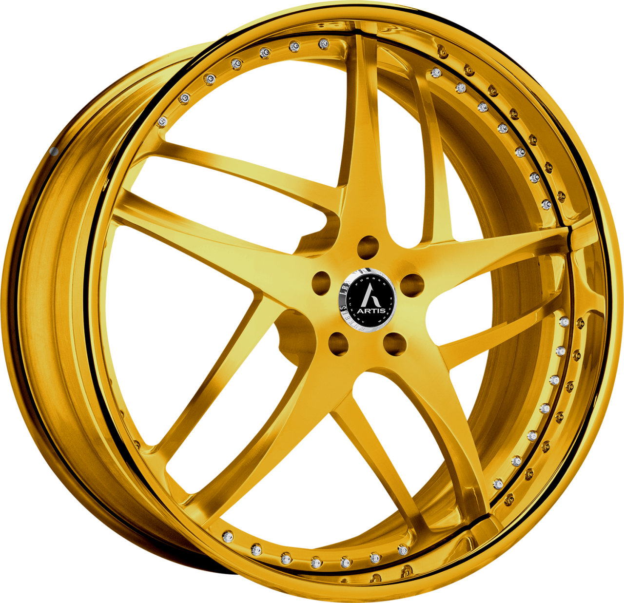 Artis Forged Bavaria wheel with Custom Gold finish