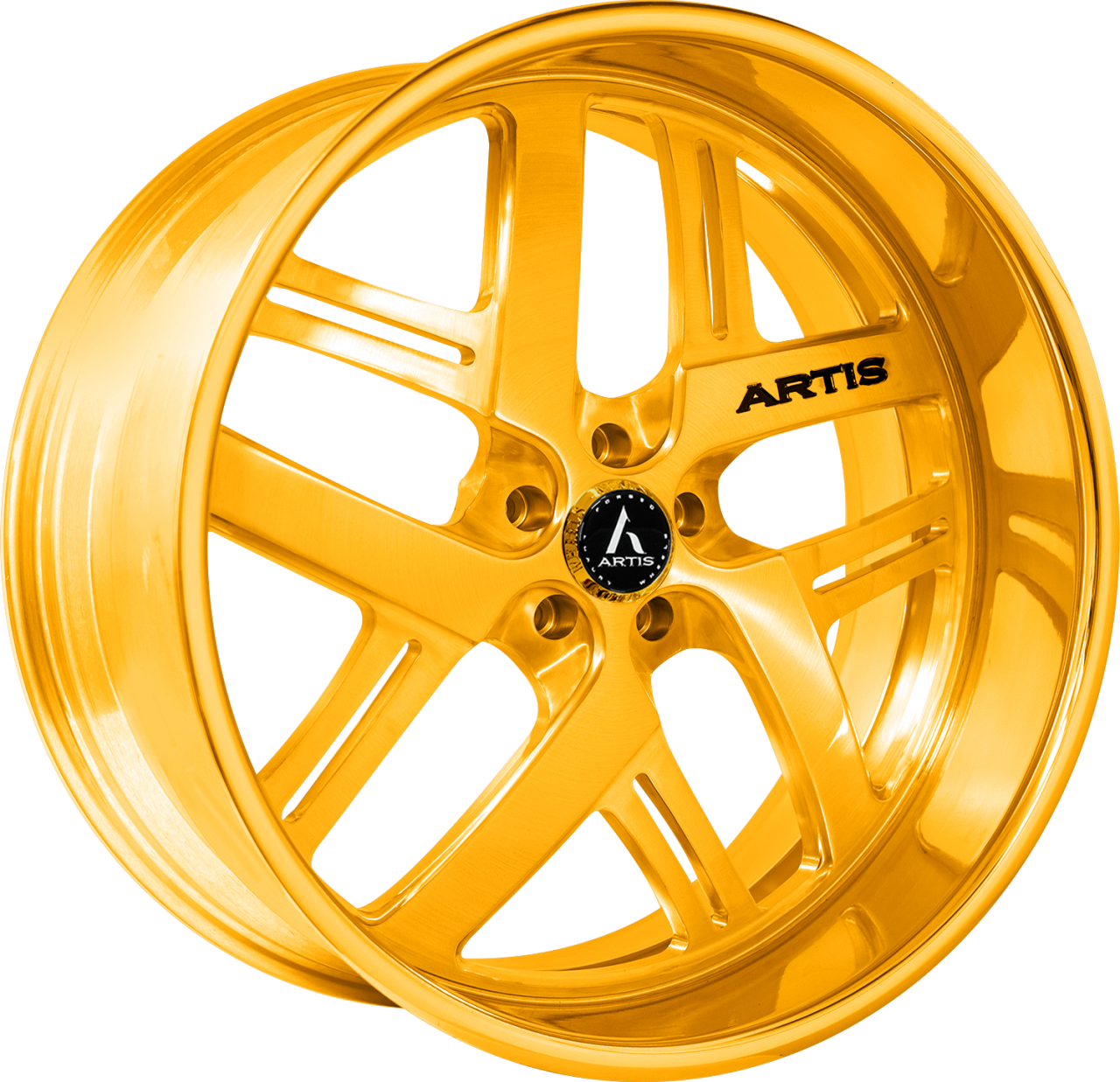 Artis Forged Bomber-M wheel with Gold finish