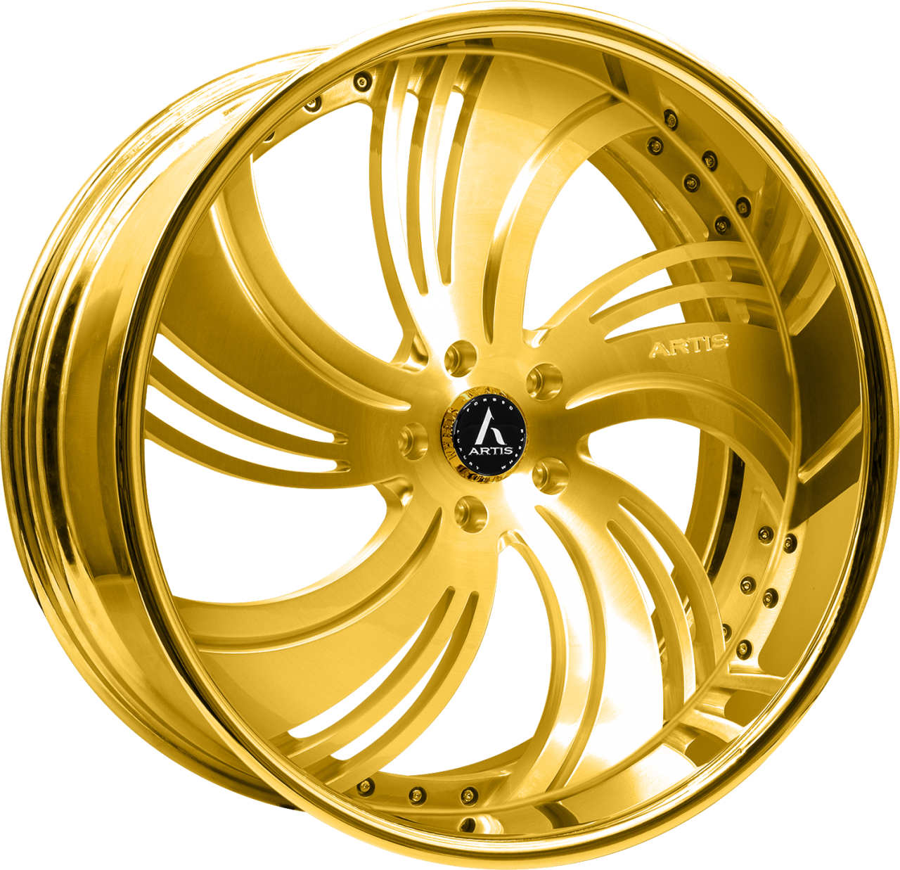 Artis Forged Avenue-M wheel with Gold finish