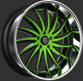 custom - black and green finish.