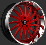 Custom - Red finish. 