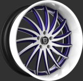 Custom - Purple and white finish.