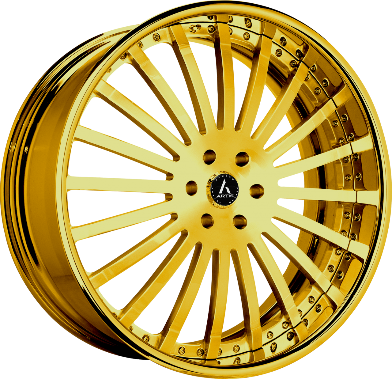 Artis Forged Coronado wheel with Custom Gold finish