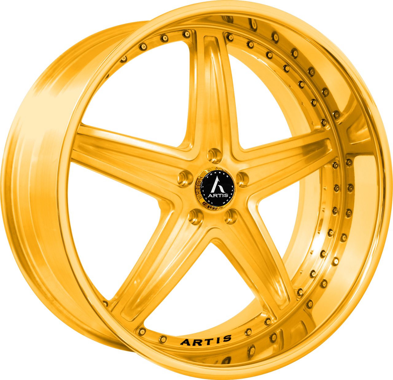 Artis Forged Bayou-M wheel with Gold finish