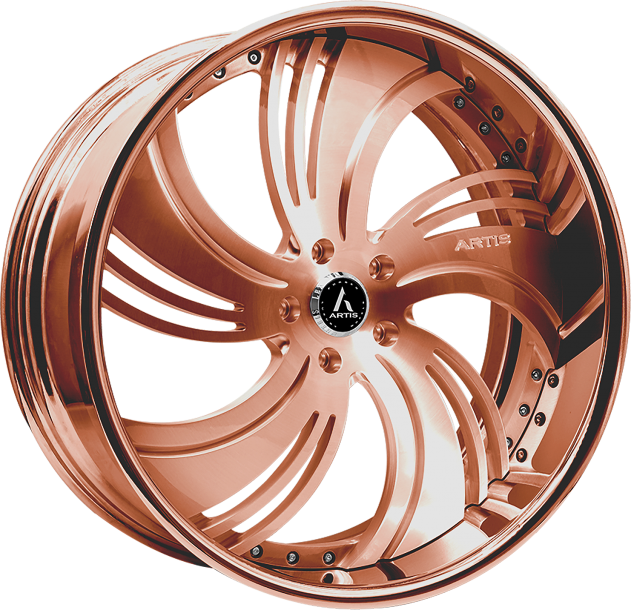 Artis Forged Avenue wheel with Custom Rose Gold finish
