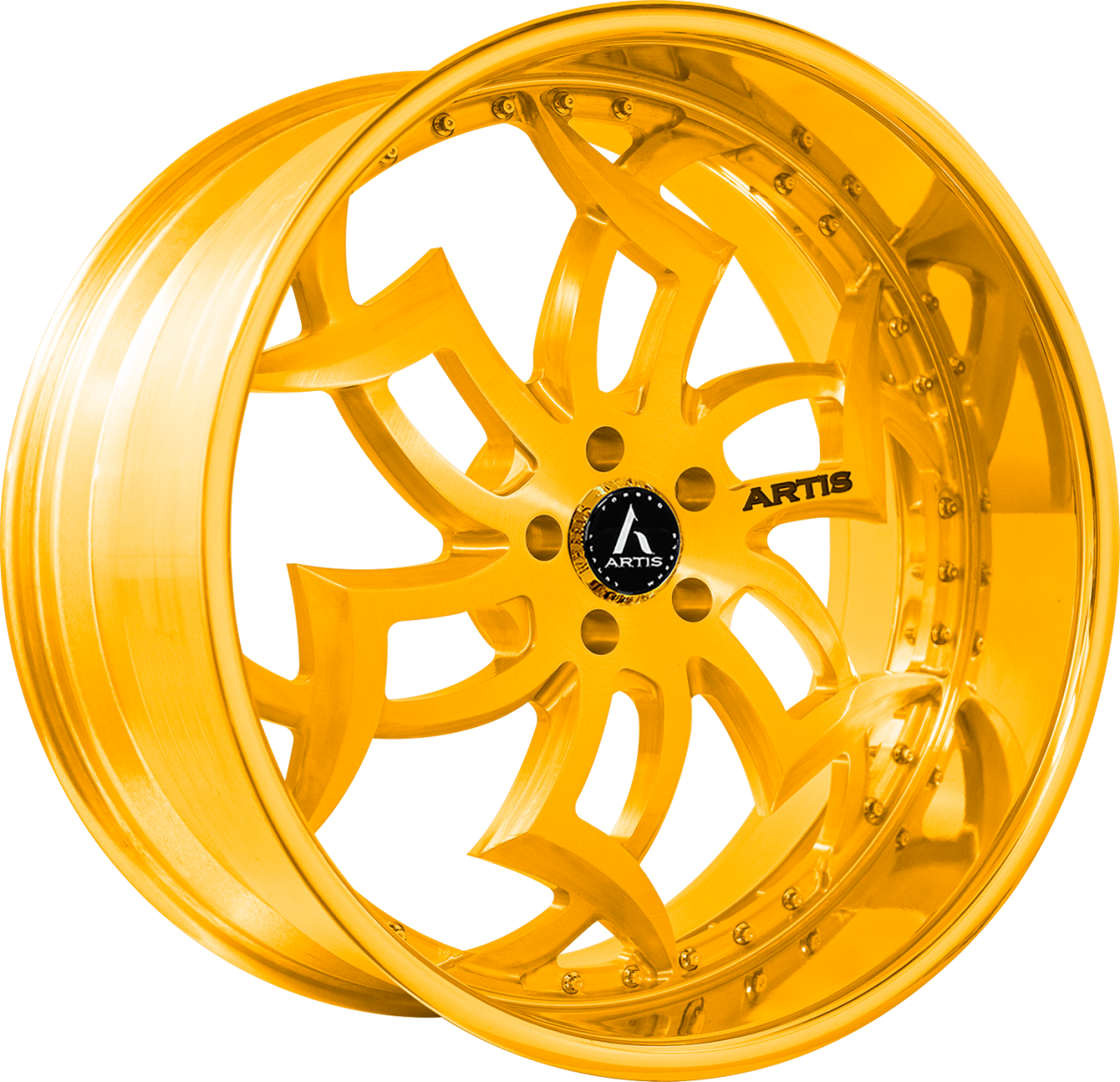 Artis Forged Medusa-M wheel with Gold finish