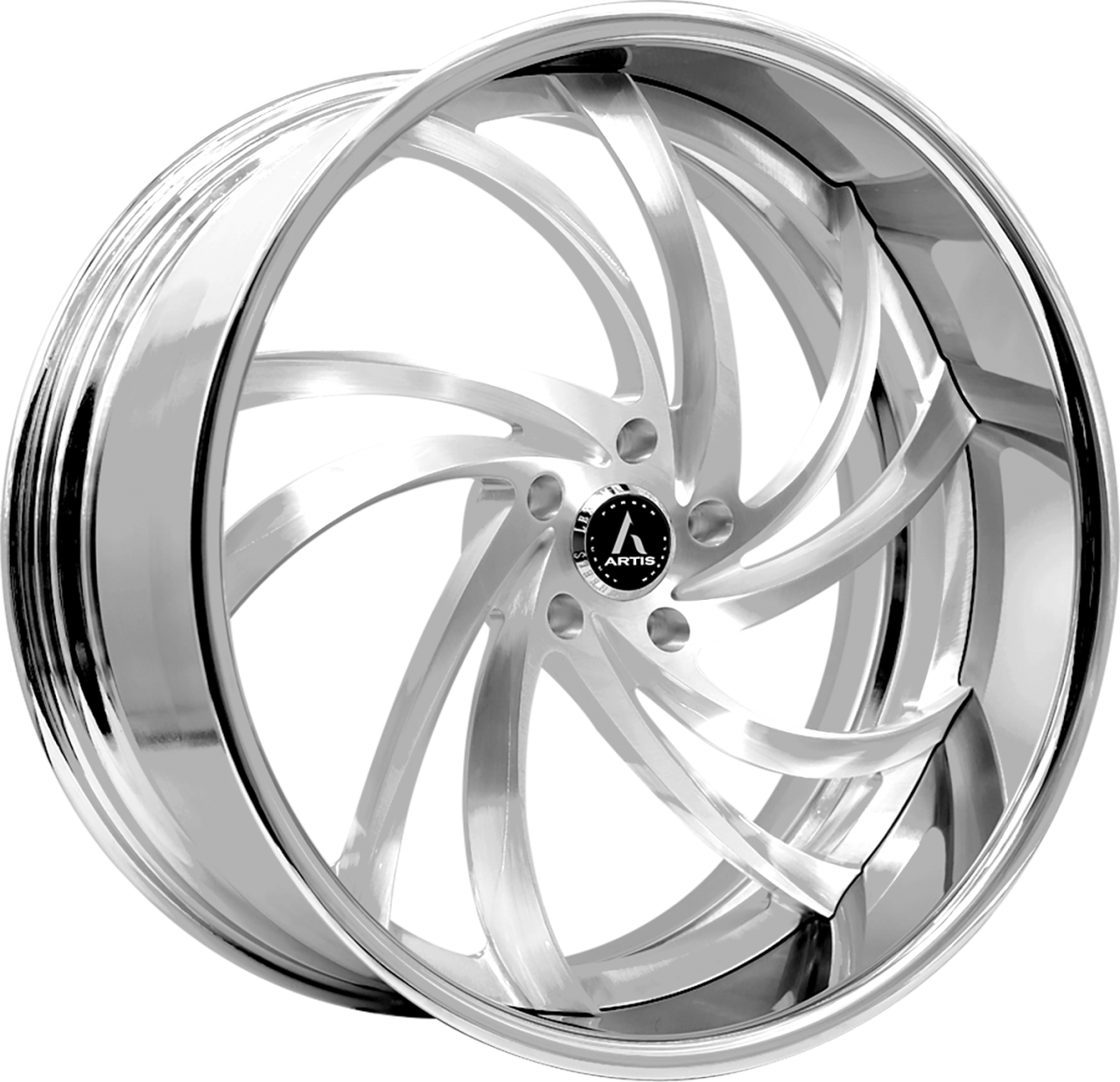 Artis Forged Twister wheel with Brushed finish