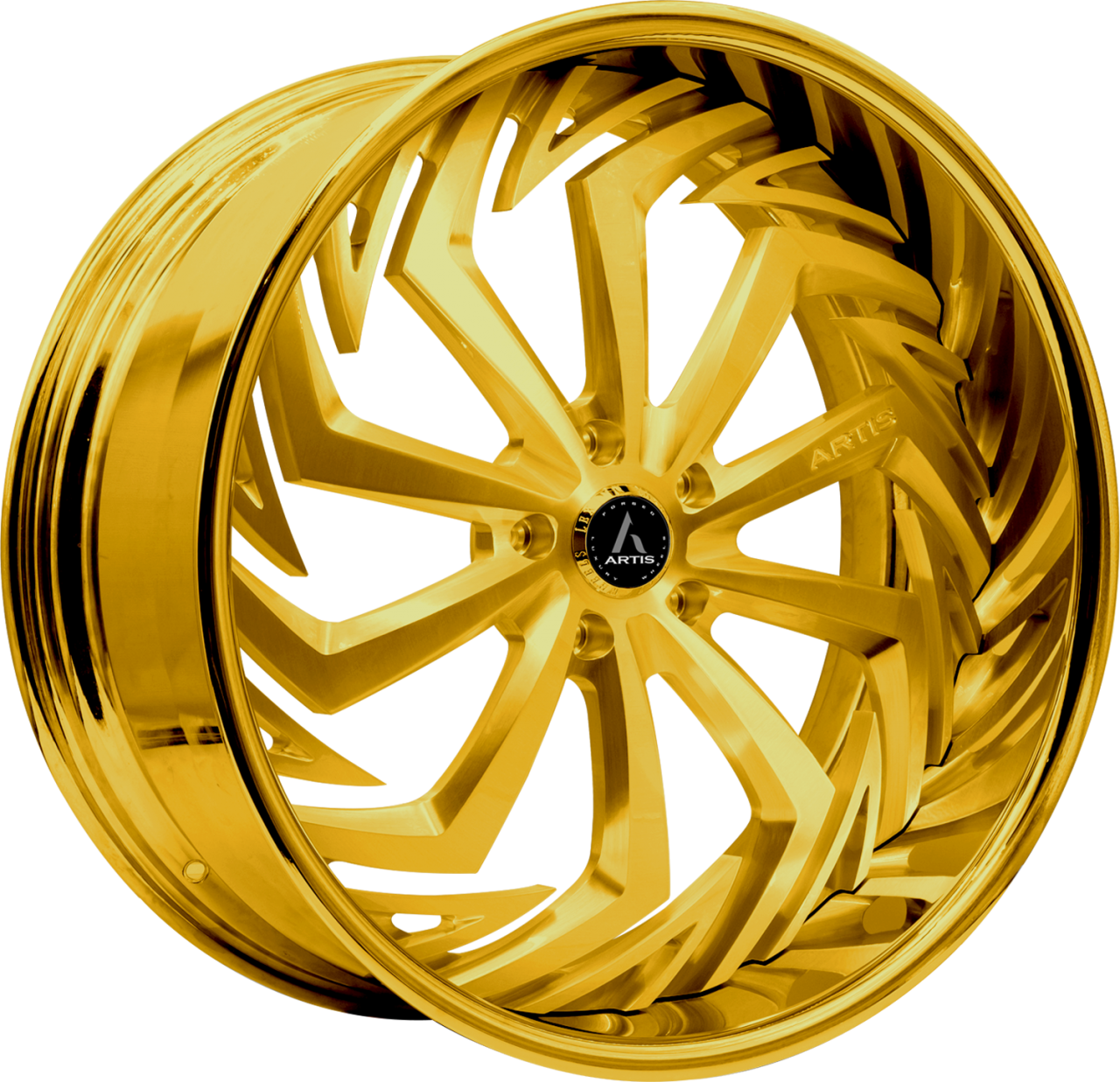 Artis Forged Royal wheel with Custom Gold finish