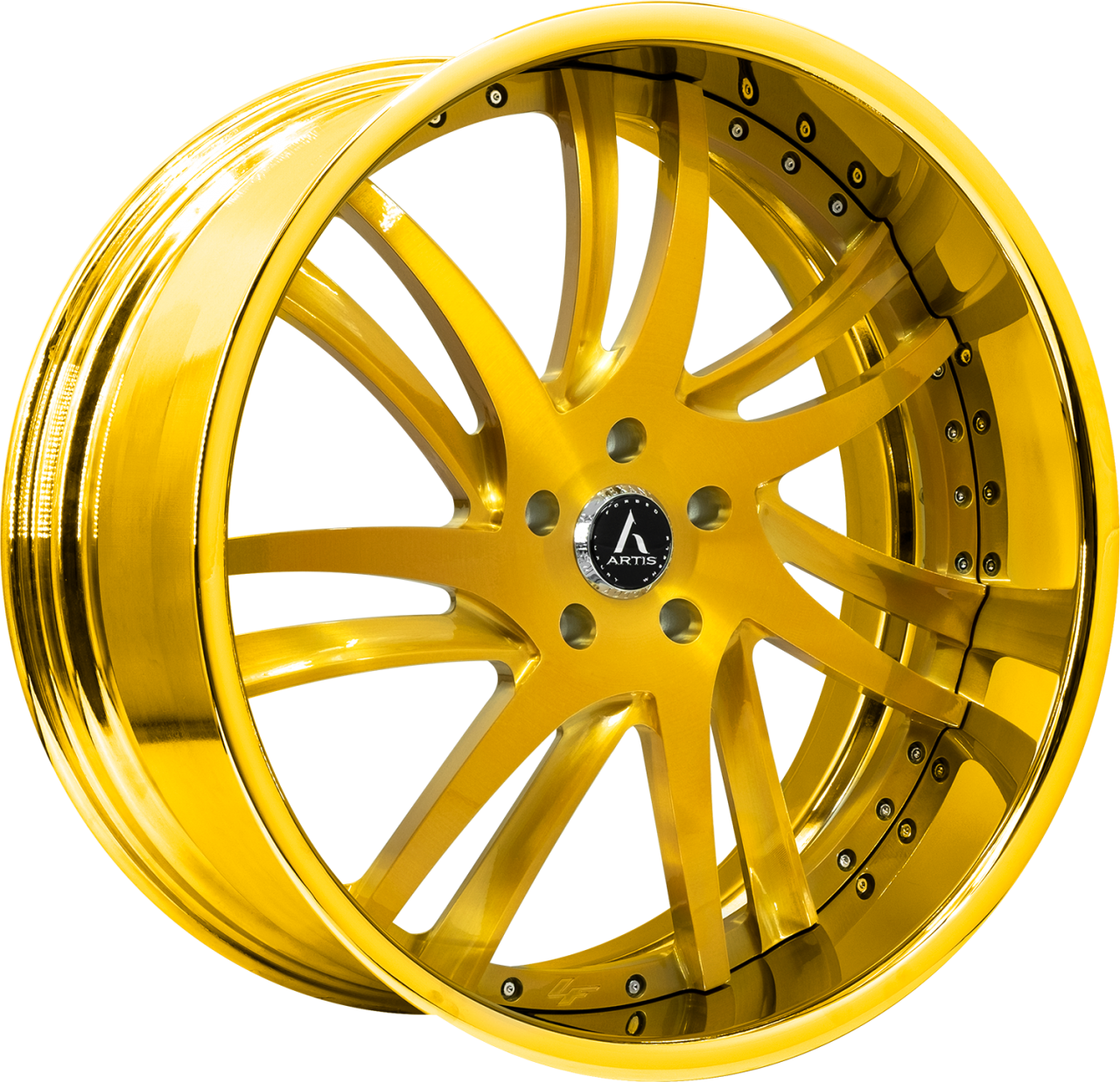 Artis Forged Profile wheel with Gold Finish finish