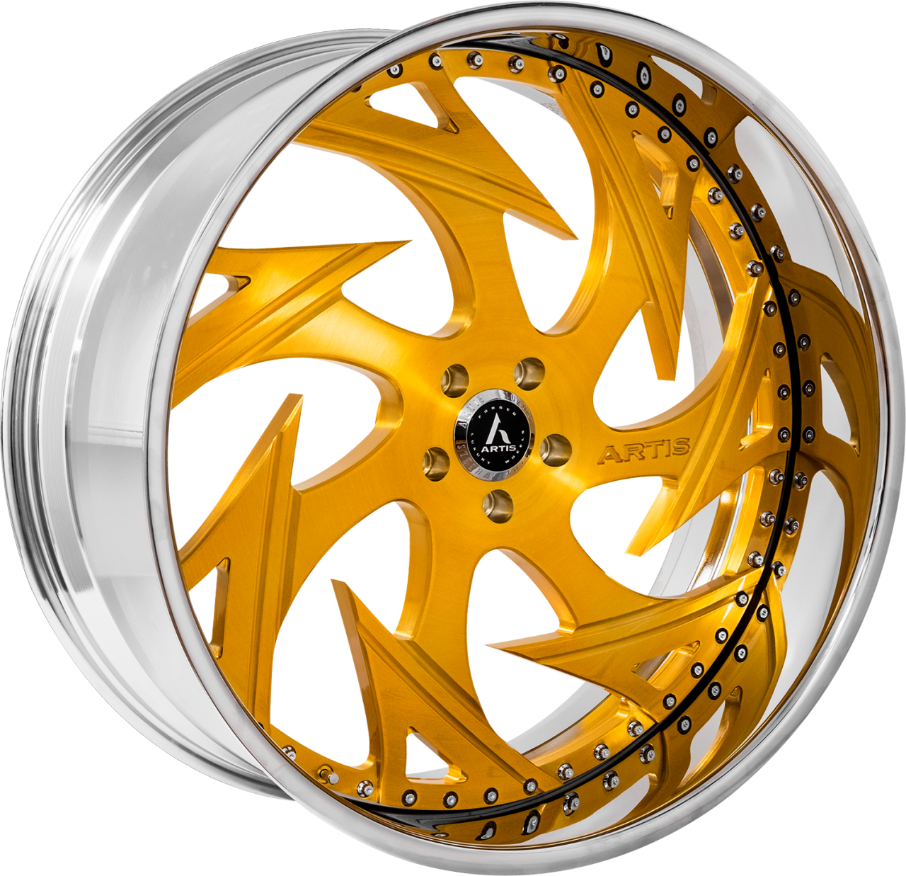 Artis Forged Atomic wheel with Custom Gold finish