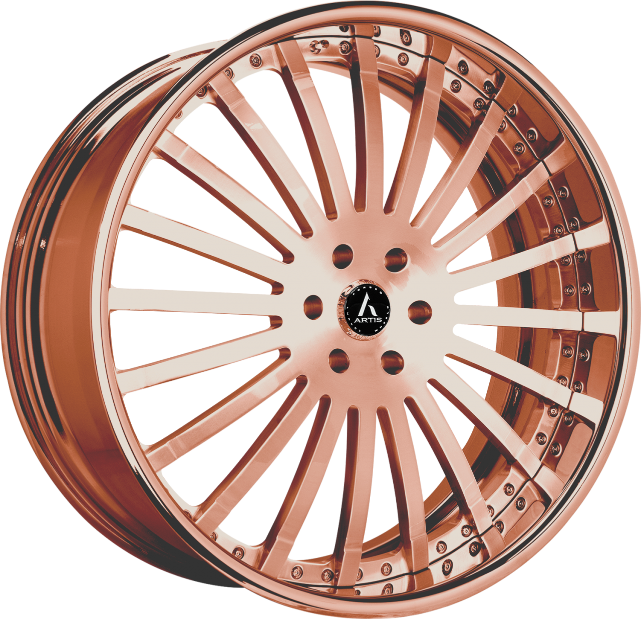 Artis Forged Coronado wheel with Custom Rose Gold finish