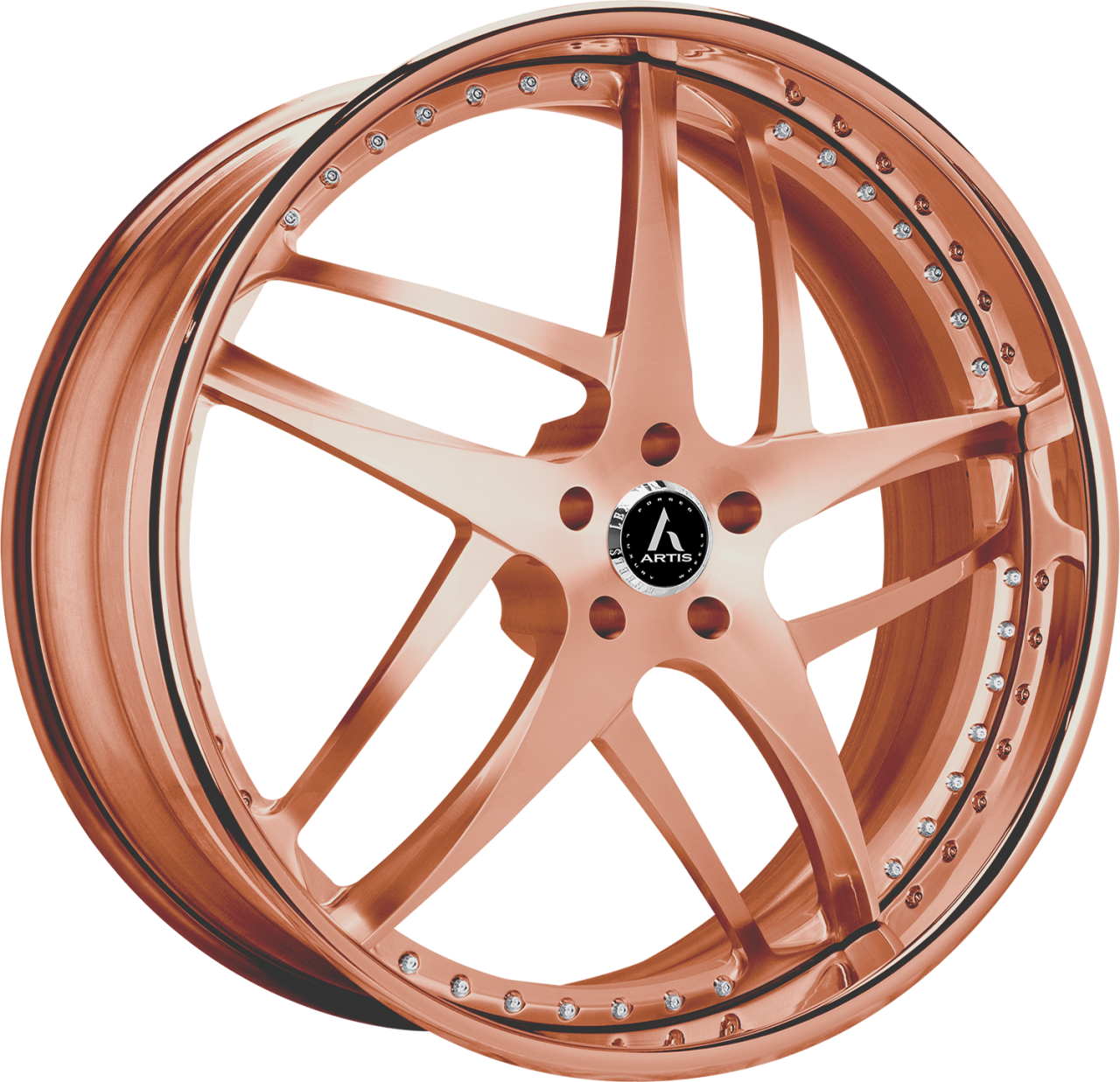 Artis Forged Bavaria wheel with Custom Rose Gold finish