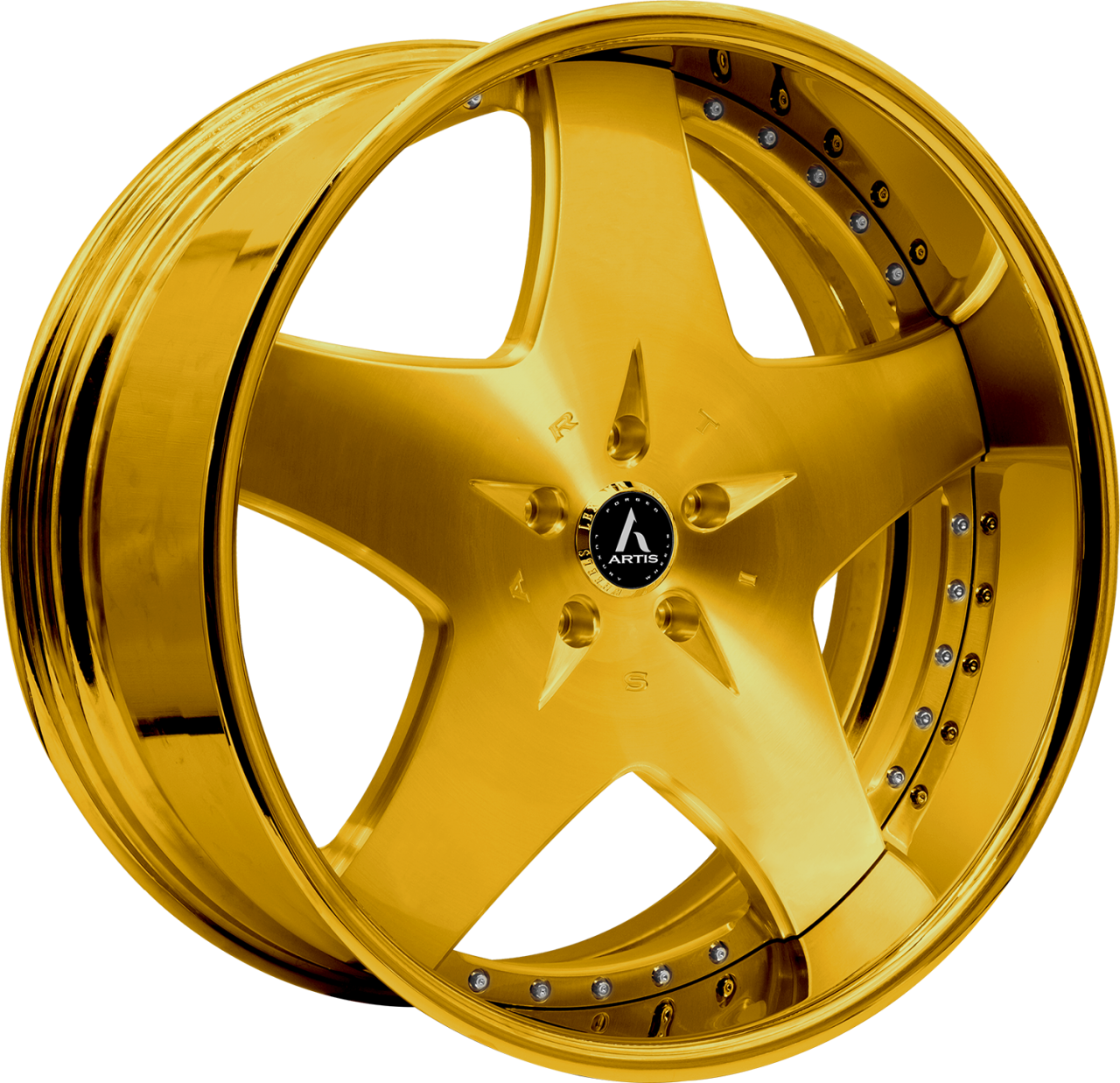 Artis Forged Cashville wheel with Custom Gold finish