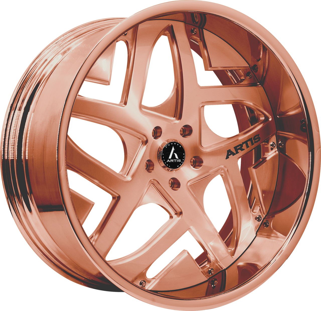 Artis Forged Pueblo wheel with Custom Rose Gold finish