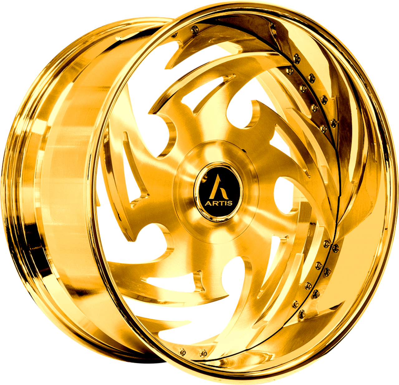 Artis Forged Shreverport-XL wheel with Gold finish