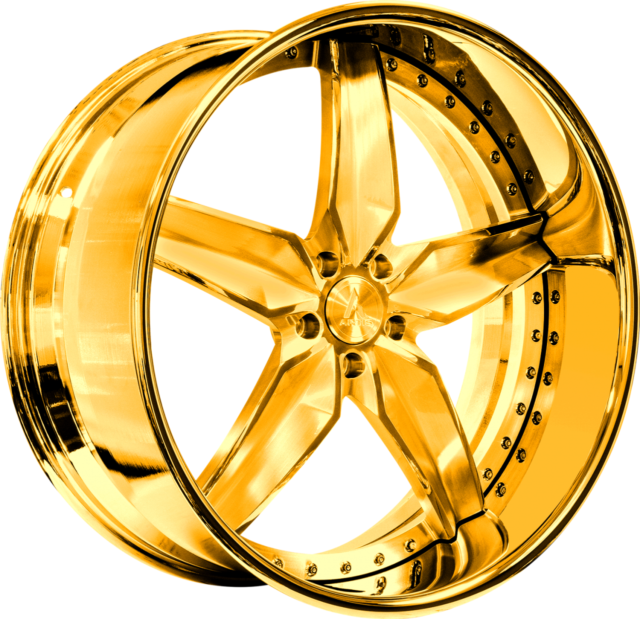 Artis Forged Buckhead wheel with Gold finish