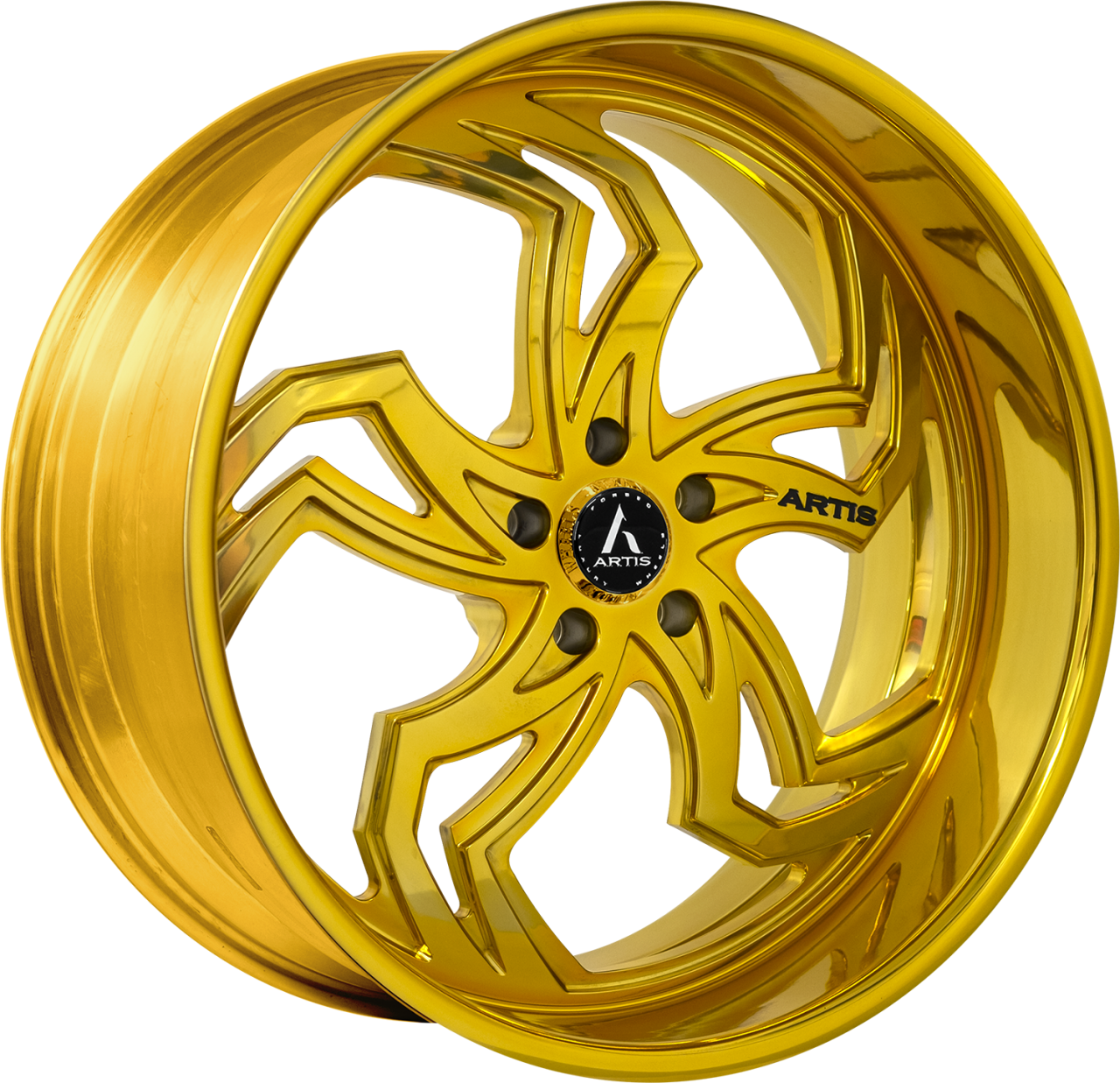 Artis Forged Fulton-M wheel with Custom Gold finish