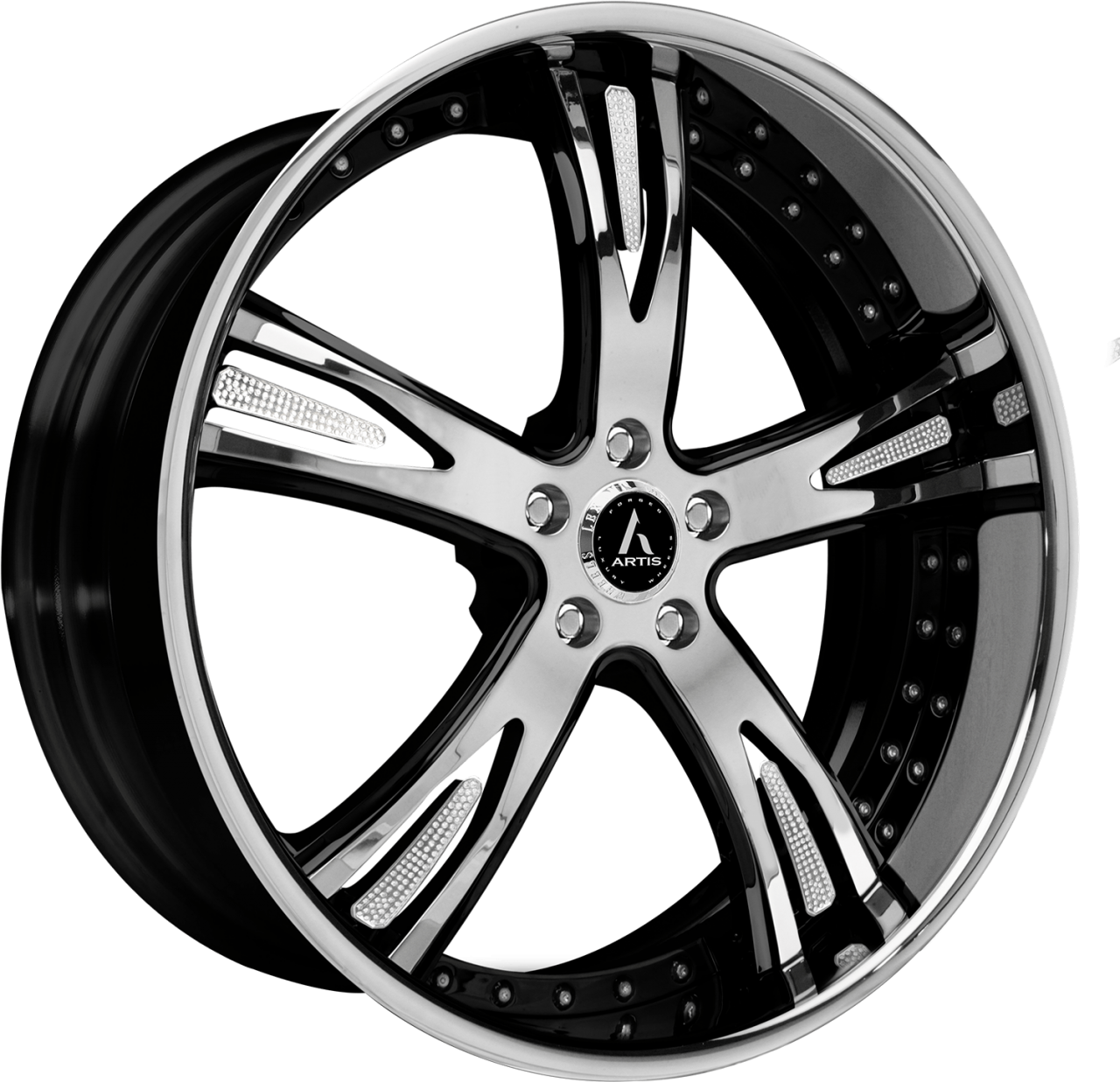 Artis Forged Freemont wheel with Custom Chrome and Black finish