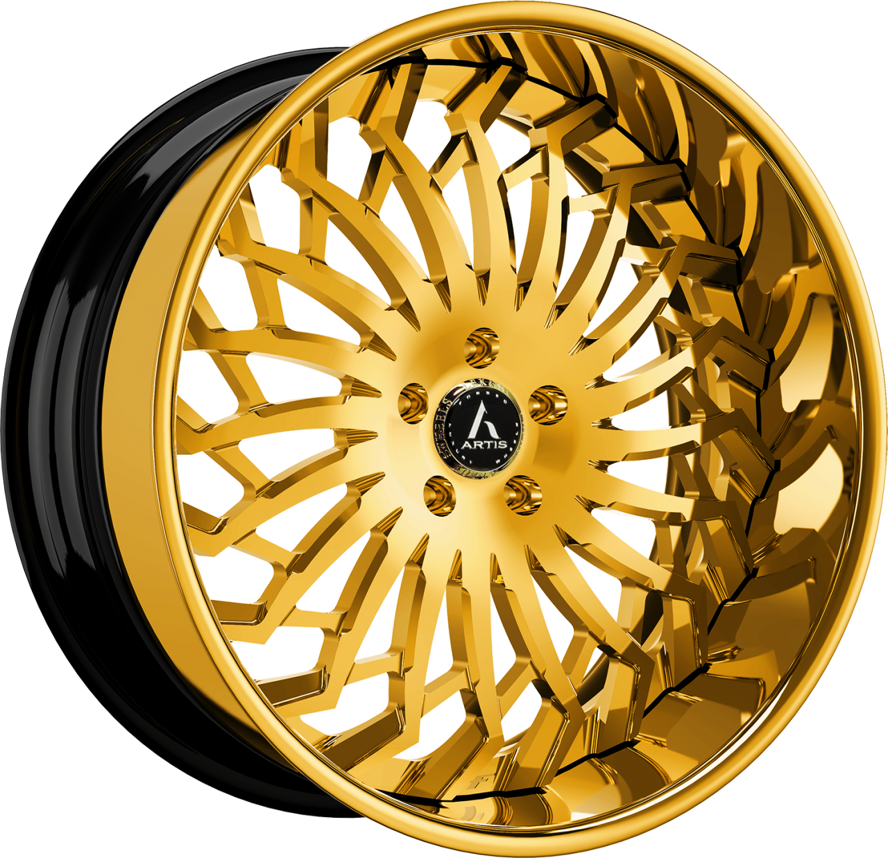 Artis Forged Spartacus wheel with Gold finish