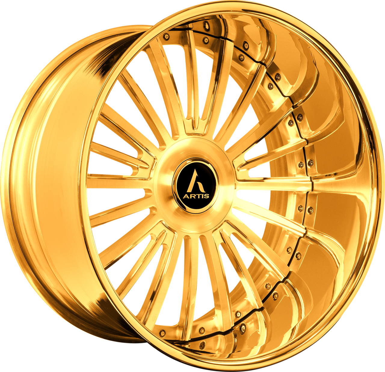 Artis Forged Nola-XL wheel with Gold finish