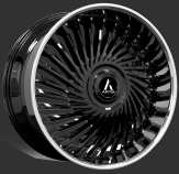 Gloss Black with SS Lip