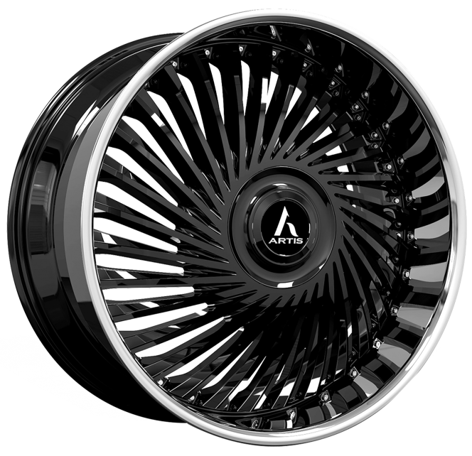 Gloss Black with SS Lip