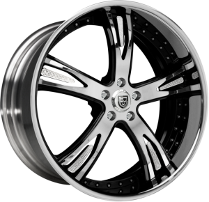 LF-706 - Custom - Chrome and Black finish, with optional crystal inserts