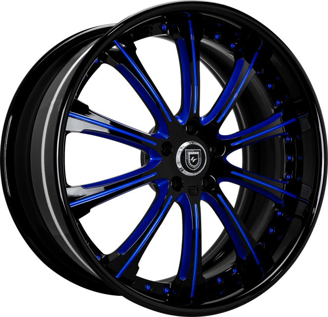 LF-707 – Custom Finish – Gloss Blue and Black