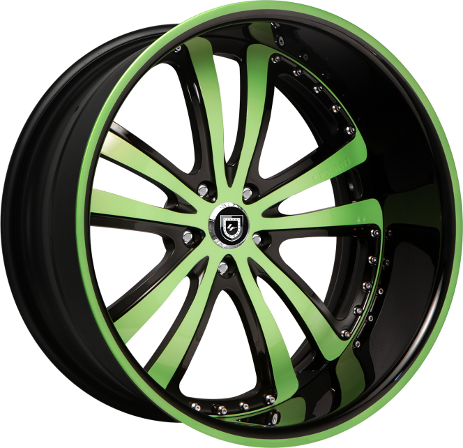 LF-710 – Custom – black and green finish