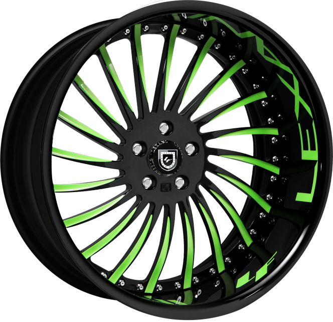LF-712 – Custom – black and green finish
