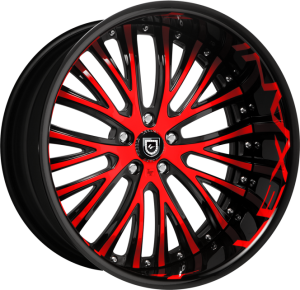 LF-713 - Custom - black and red finish