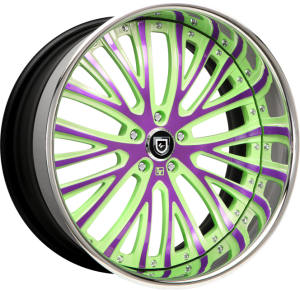LF-713 - Custom - green and purple finish