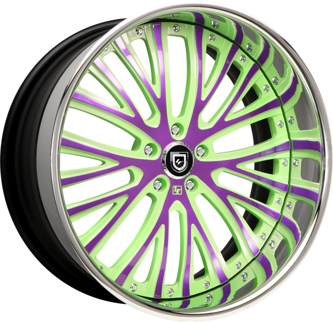 LF-713 – Custom – green and purple finish