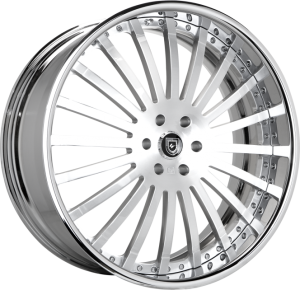 Brushed Face with Chrome Lip