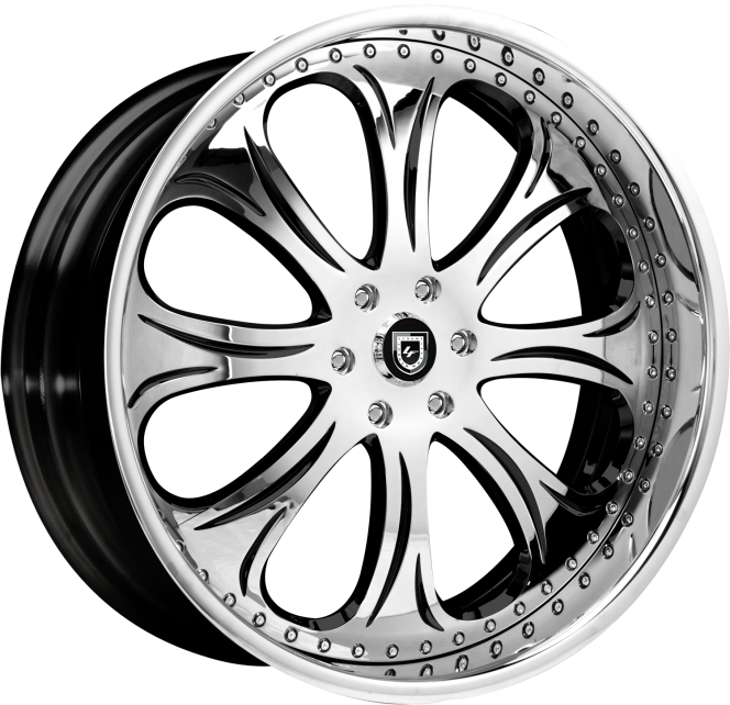 LF-719 – Custom – Chrome and Black finish. (2)