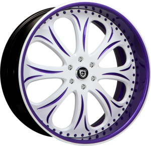 LF-719 - Custom - purple and white finish