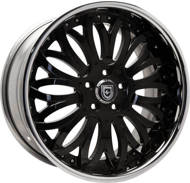 LF-731 – Custom – Black and Chrome Finish