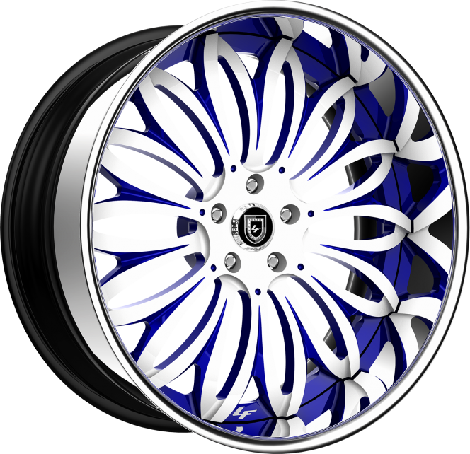 LF-731 – Custom – White and Blue finish