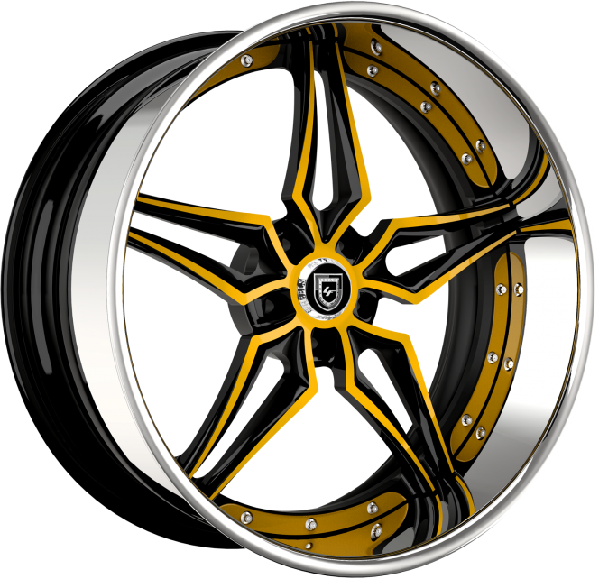 LF-733 – Custom – Yellow and Black finish