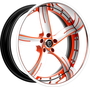 LF-735 - Custom - White and Orange finish