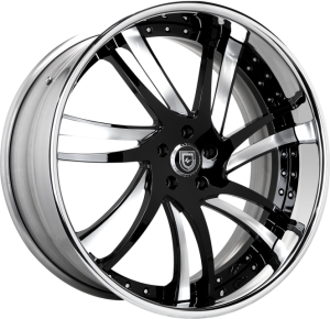 LF-736 - BrushedGloss Black Face with Chrome Lip