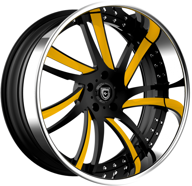 LF-736 – Custom – Black and Yellow finish