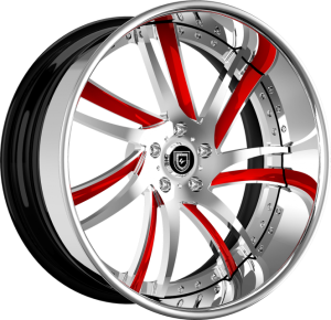 LF-736 - Custom - Chrome and Red finish