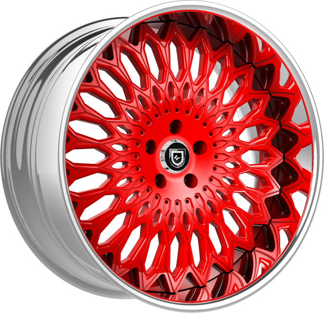 LF-742 – Custom – Chrome and Red finish